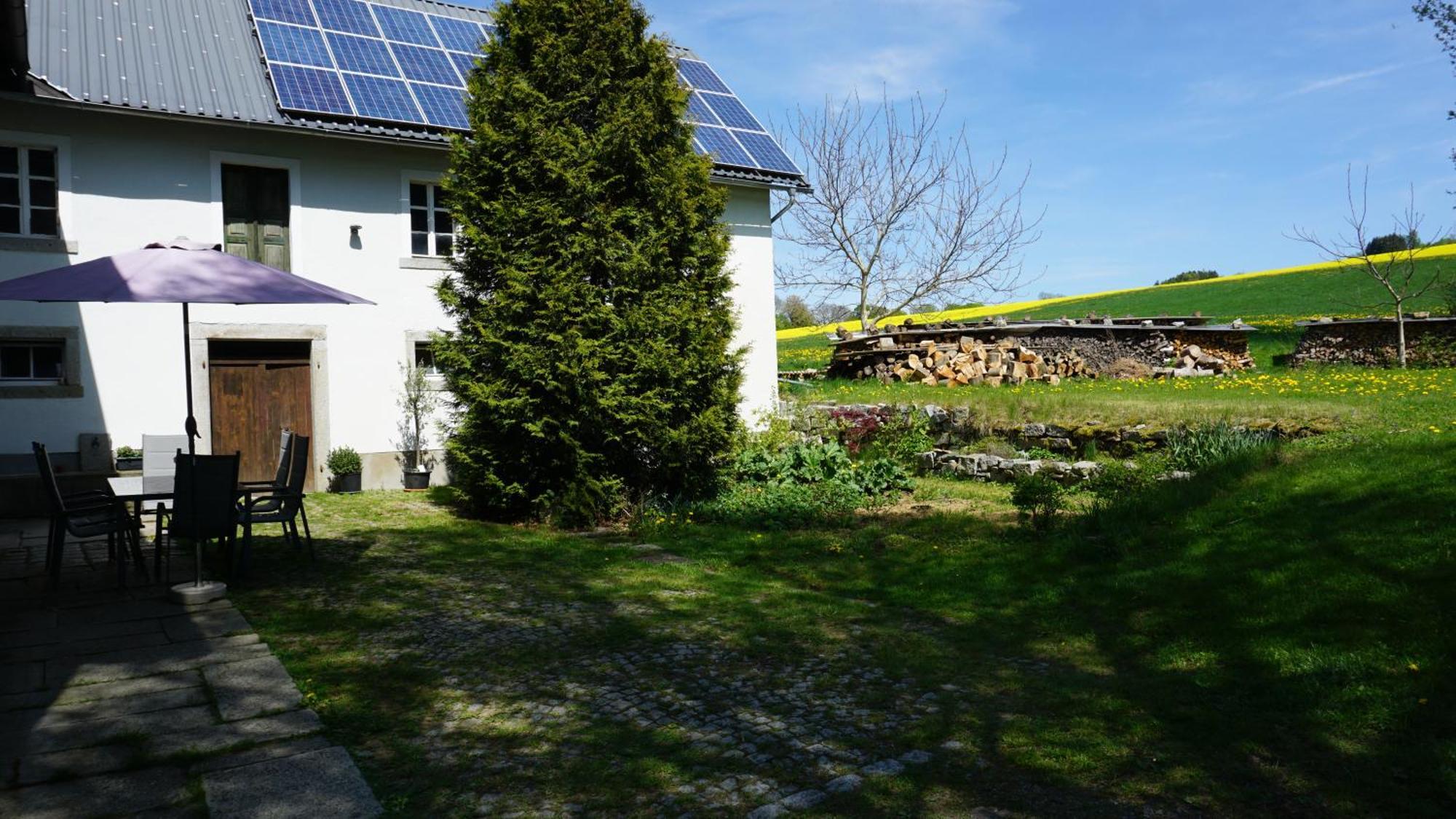 Ferienwohnung Im Bauernhaus Im Fichtelgebirge Gefrees Exterior foto